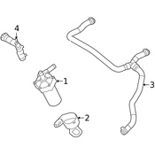 Land Rover Engine Auxiliary Water Pump - Genuine Land Rover JJK000010