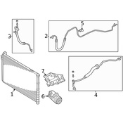 Land Rover A/C Refrigerant Suction Hose - Genuine Land Rover JUE500610