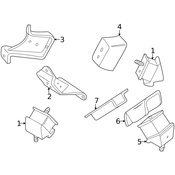 Land Rover Engine Mount - Genuine Land Rover KKB102450