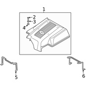 Land Rover Engine Cover - Genuine Land Rover LBH000070