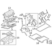 Land Rover Engine Valve Cover - Genuine Land Rover LDR000290