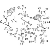 Land Rover Engine Coolant Outlet Gasket - Genuine Land Rover LR001440