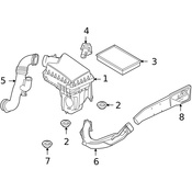 Land Rover Engine Air Duct Clamp - Genuine Land Rover LR009800