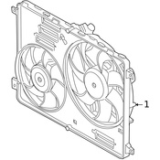 Land Rover Engine Cooling Fan Assembly - Genuine Land Rover LR011905