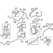 Land Rover Suspension Air Compressor Line - Genuine Land Rover LR014977
