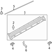 Land Rover Rocker Panel Molding Clip - Genuine Land Rover LR018389