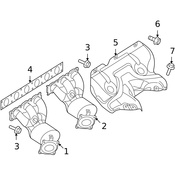 Land Rover Exhaust Manifold Bolt - Genuine Land Rover LR019165
