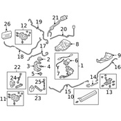 Land Rover Suspension Ride Height Sensor - Genuine Land Rover LR020155