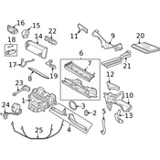 Land Rover Cabin Air Filter Case - Genuine Land Rover LR020662