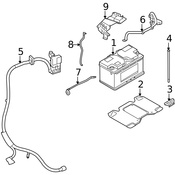Land Rover Battery Cable - Genuine Land Rover LR023063
