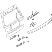 Land Rover Hatch Emblem - Genuine Land Rover LR023287