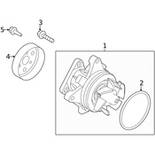 Land Rover Engine Water Pump Gasket - Genuine Land Rover LR025014