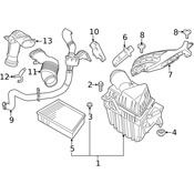 Land Rover Engine Air Intake Resonator - Genuine Land Rover LR025081