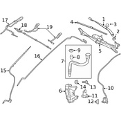 Land Rover Windshield Wiper Arm - Genuine Land Rover LR025118