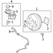Land Rover Power Brake Booster - Genuine Land Rover LR025443
