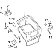 Land Rover Liftgate Lift Support - Genuine Land Rover LR029320