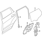 Land Rover Window Regulator Guide - Genuine Land Rover LR031628