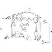 Land Rover Tail Light Assembly - Genuine Land Rover LR031756