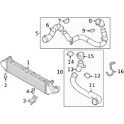 Land Rover Intercooler - Genuine Land Rover LR031925