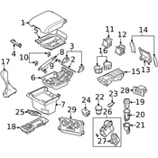Land Rover Electronic Parking Brake Control Switch - Genuine Land Rover LR032064