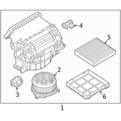 Land Rover HVAC Blower Motor - Genuine Land Rover LR035870