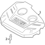 Land Rover Engine Cover - Genuine Land Rover LR039602
