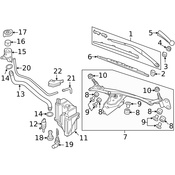 Land Rover Windshield Washer Nozzle - Genuine Land Rover LR040670