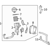 Land Rover Engine Oil Cooler - Genuine Land Rover LR041257