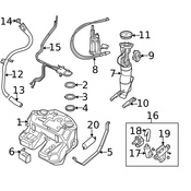 Land Rover Fuel Tank Sending Unit - Genuine Land Rover LR043153