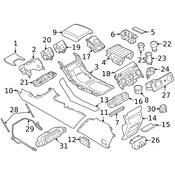Land Rover Electronic Parking Brake Control Switch - Genuine Land Rover LR046954