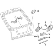 Land Rover Trunk Lock Actuator Motor - Genuine Land Rover LR049494