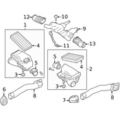 Land Rover Engine Air Intake Hose - Genuine Land Rover LR051133