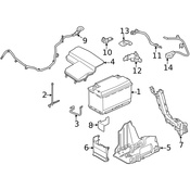 Land Rover Battery Cable - Genuine Land Rover LR051571