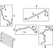 Land Rover A/C Refrigerant Discharge Hose - Genuine Land Rover LR052188