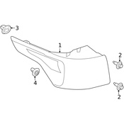 Land Rover Tail Light Assembly - Genuine Land Rover LR060322