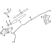 Land Rover Back Glass Wiper Arm - Genuine Land Rover LR064429