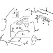 Land Rover Windshield Washer Nozzle - Genuine Land Rover LR068874