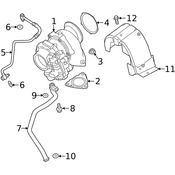 Land Rover Turbocharger Nut - Genuine Land Rover LR073725