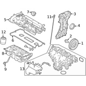 Land Rover Engine Oil Pan - Genuine Land Rover LR076015