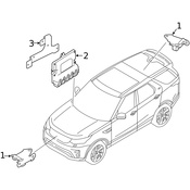 Land Rover Active Suspension Control Module - Genuine Land Rover LR078645