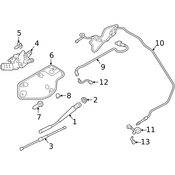 Land Rover Back Glass Wiper Arm - Genuine Land Rover LR083129