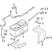Land Rover Battery Hold Down - Genuine Land Rover LR084493