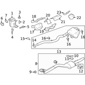 Land Rover Catalytic Converter Gasket - Genuine Land Rover LR085942