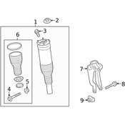 Land Rover Shock Absorber - Genuine Land Rover LR087089