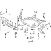 Land Rover Steering Knuckle - Genuine Land Rover LR087153
