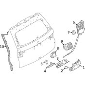 Land Rover Liftgate Latch - Genuine Land Rover LR088571