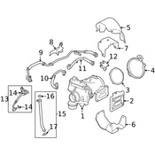 Land Rover Turbocharger Coolant Line - Genuine Land Rover LR092113