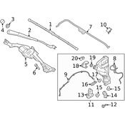 Land Rover Windshield Wiper Motor - Genuine Land Rover LR093421