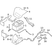 Land Rover Battery Cable - Genuine Land Rover LR096090