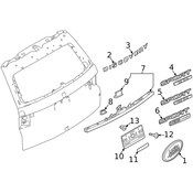 Land Rover Hatch Emblem - Genuine Land Rover LR096561